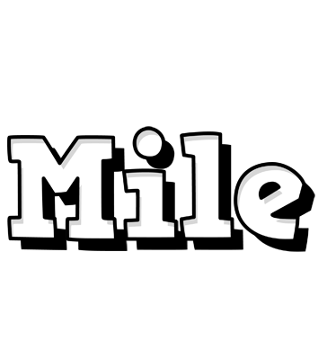 Mile snowing logo