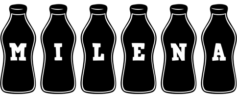 Milena bottle logo
