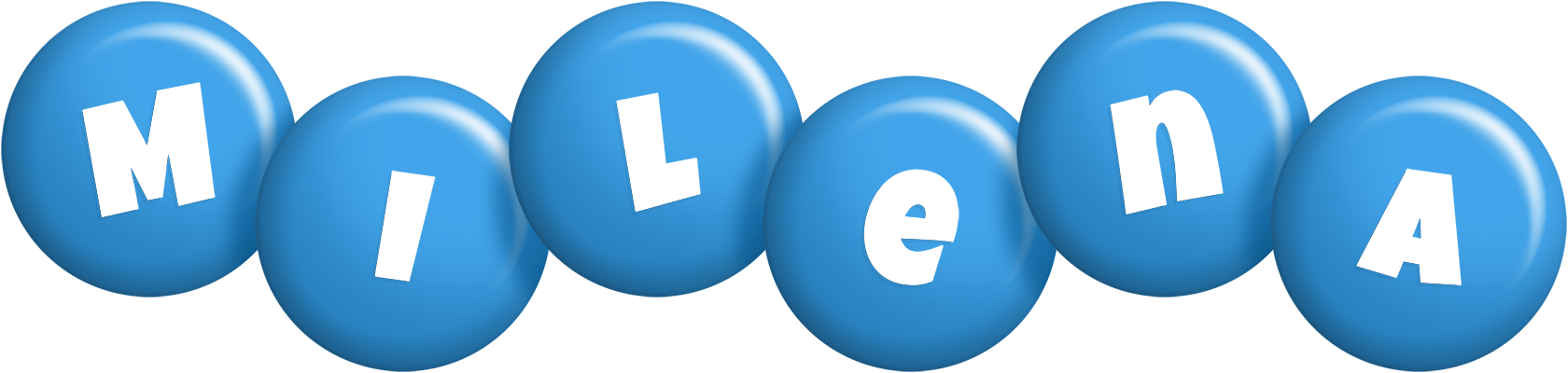 Milena candy-blue logo