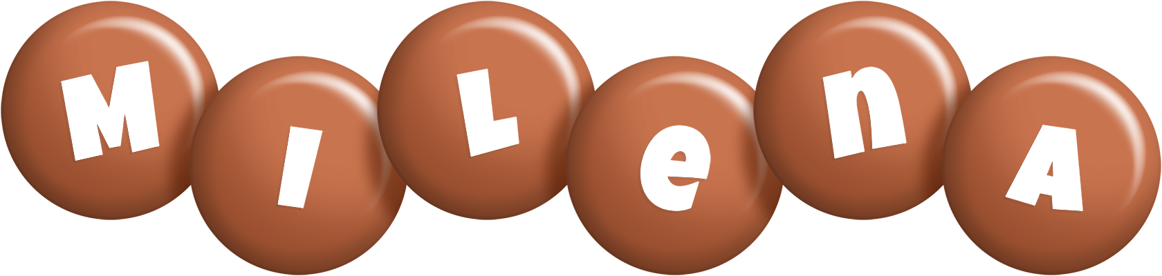 Milena candy-brown logo