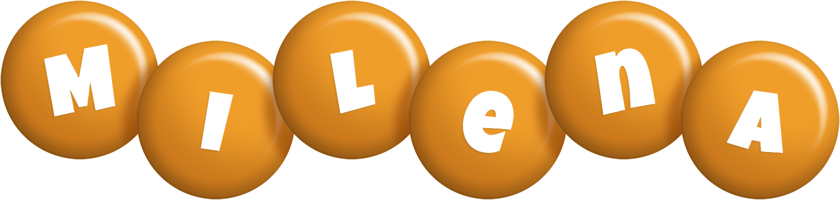 Milena candy-orange logo