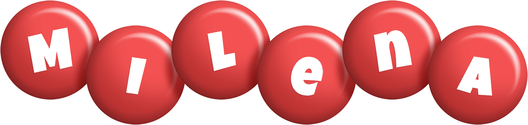 Milena candy-red logo