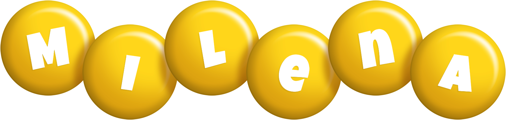 Milena candy-yellow logo