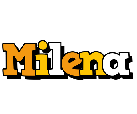 Milena cartoon logo