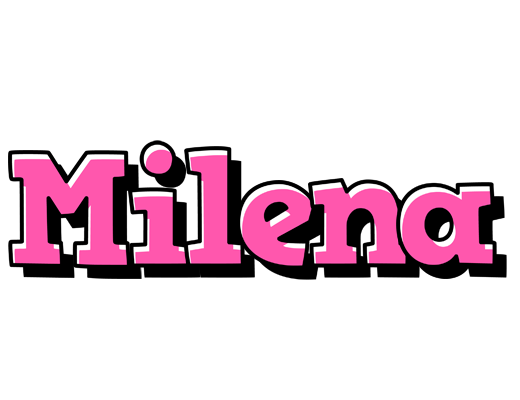 Milena girlish logo