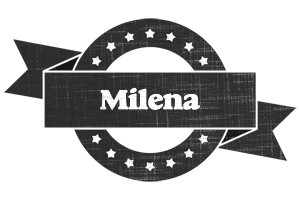 Milena grunge logo