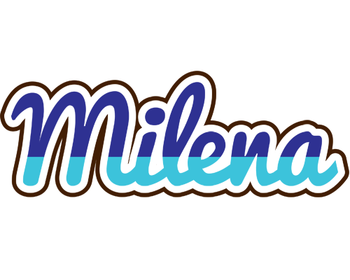 Milena raining logo