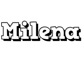 Milena snowing logo