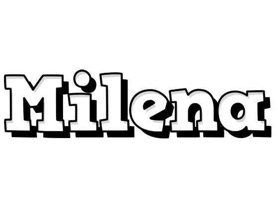 Milena snowing logo