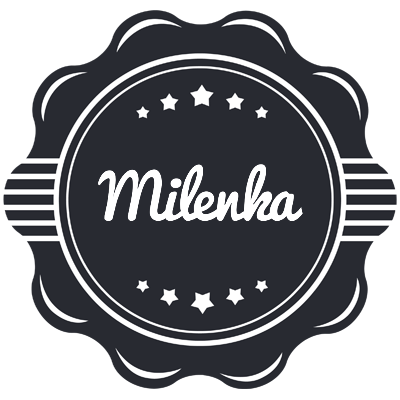 Milenka badge logo
