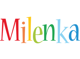 Milenka birthday logo