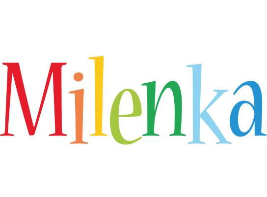 Milenka birthday logo