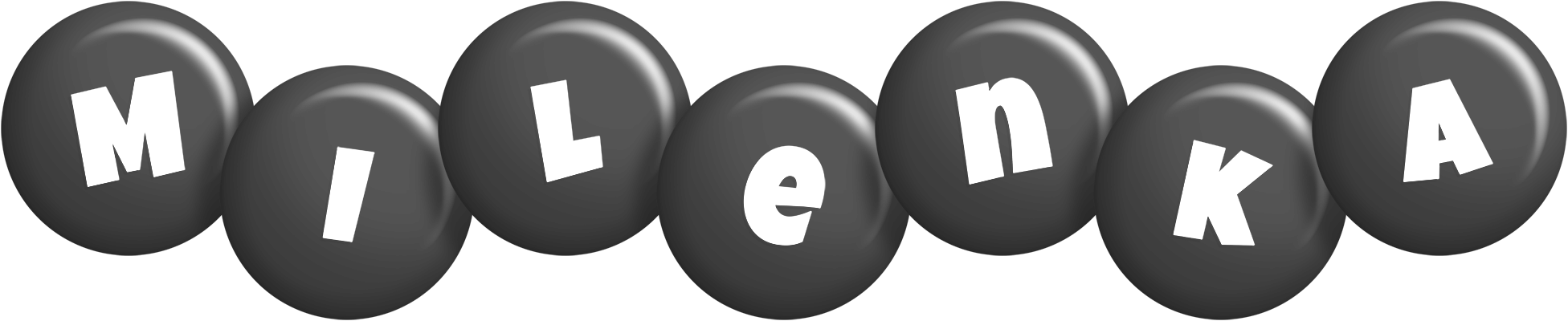 Milenka candy-black logo