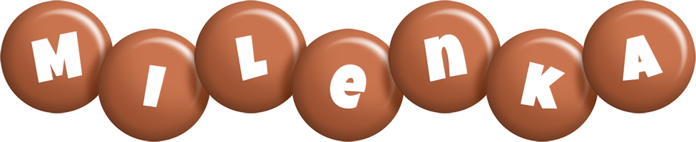 Milenka candy-brown logo
