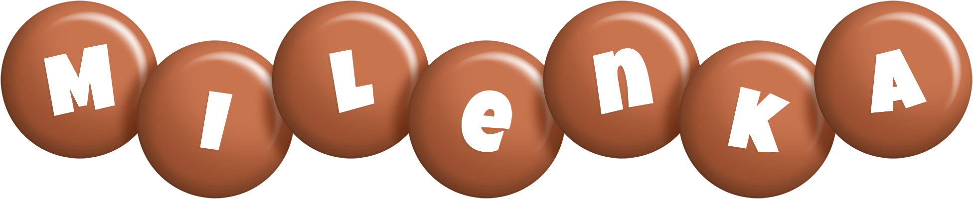 Milenka candy-brown logo