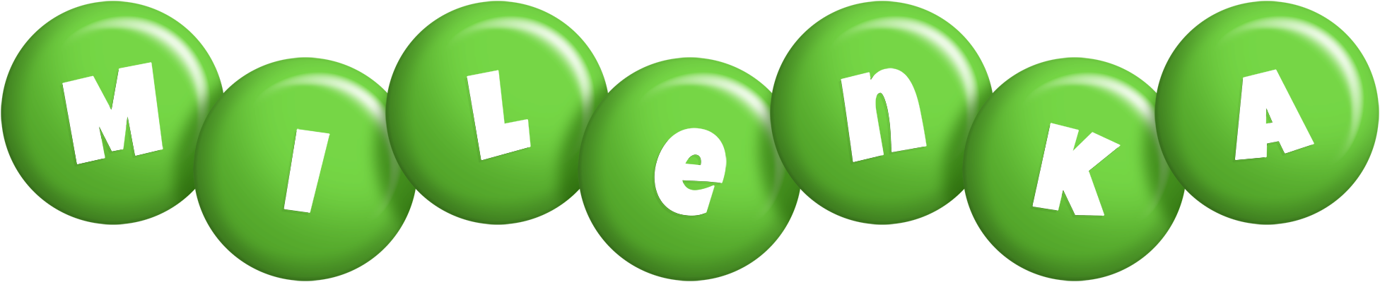 Milenka candy-green logo