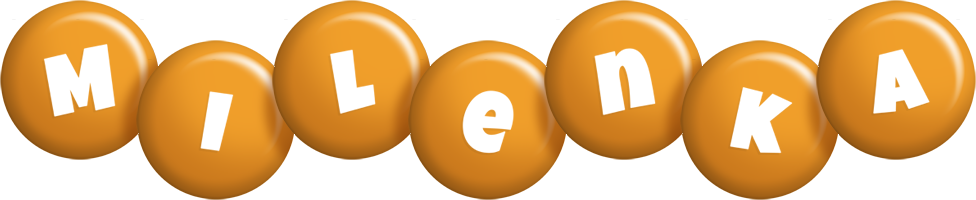 Milenka candy-orange logo