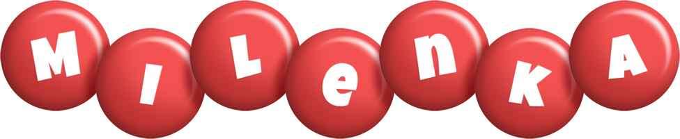 Milenka candy-red logo