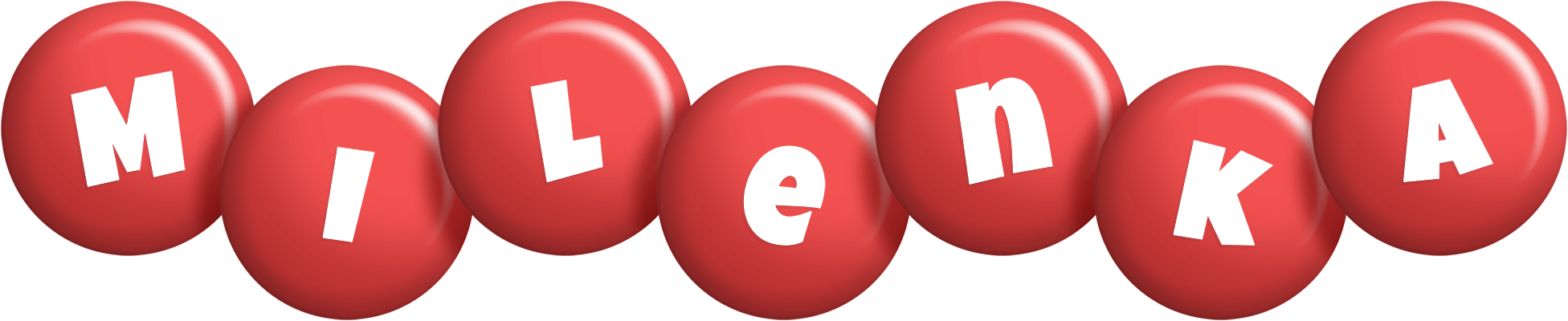Milenka candy-red logo