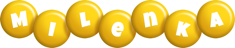 Milenka candy-yellow logo