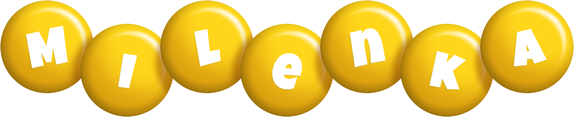 Milenka candy-yellow logo