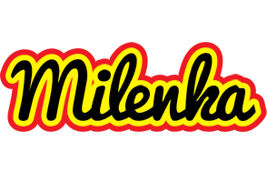 Milenka flaming logo