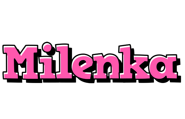 Milenka girlish logo