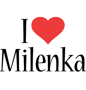Milenka i-love logo
