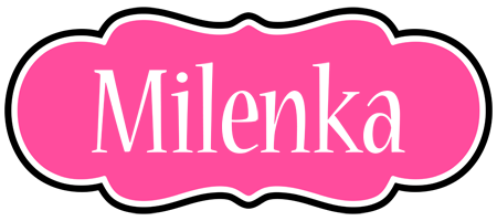 Milenka invitation logo