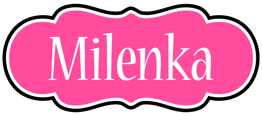 Milenka invitation logo