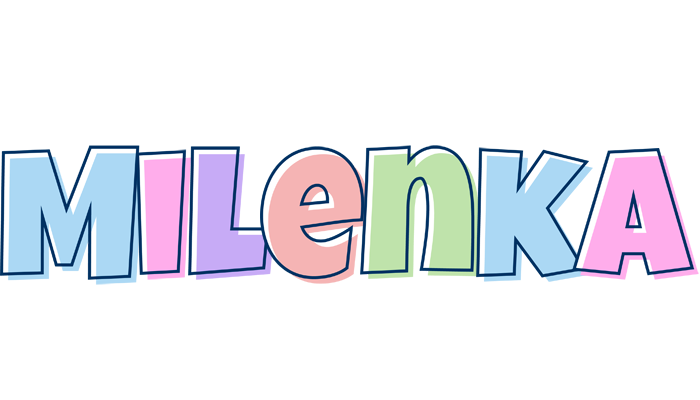 Milenka pastel logo