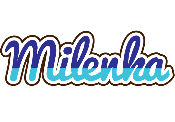 Milenka raining logo