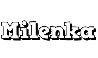 Milenka snowing logo