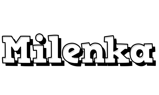 Milenka snowing logo