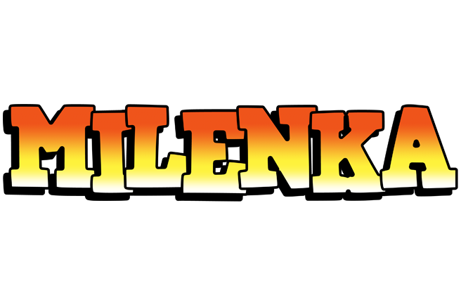 Milenka sunset logo