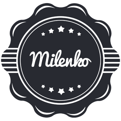 Milenko badge logo