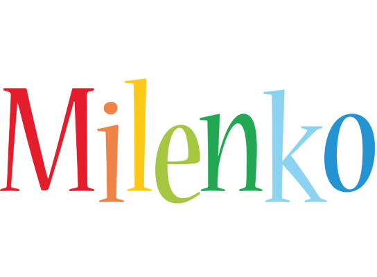 Milenko birthday logo