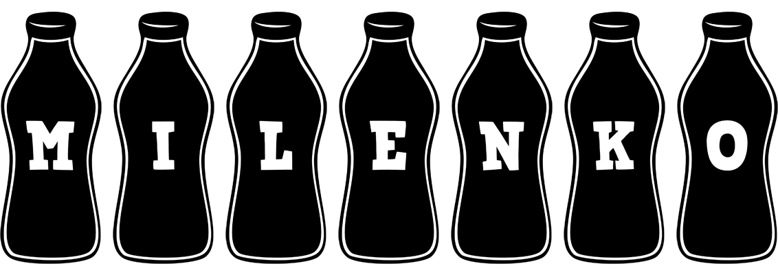 Milenko bottle logo