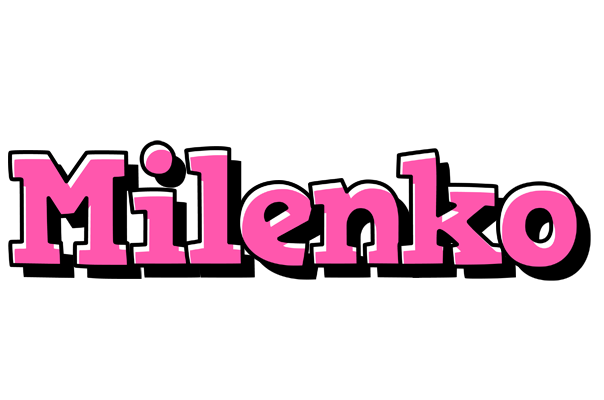 Milenko girlish logo