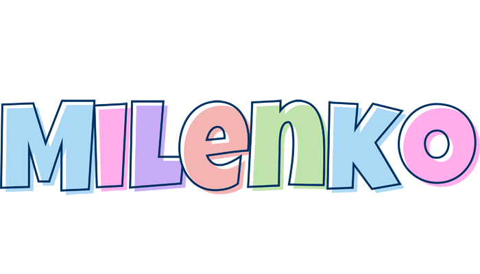 Milenko pastel logo