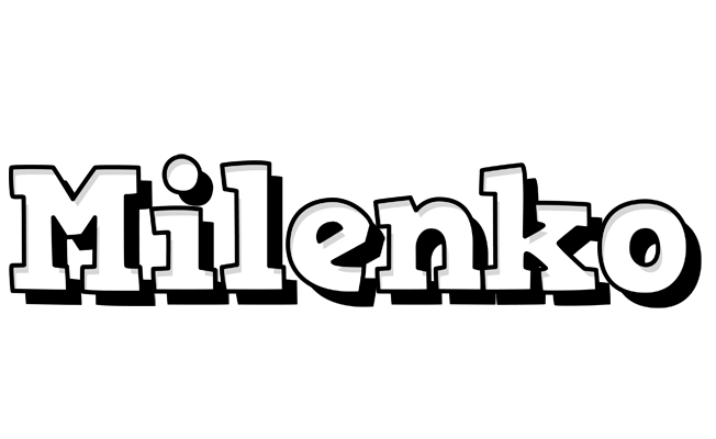 Milenko snowing logo