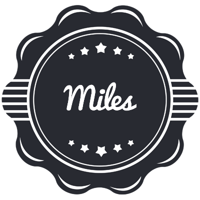 Miles badge logo