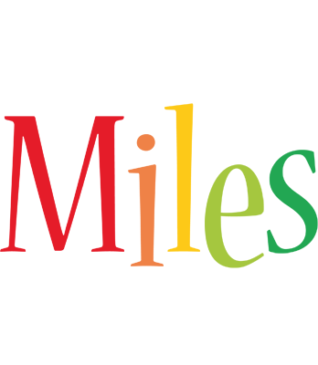 Miles birthday logo