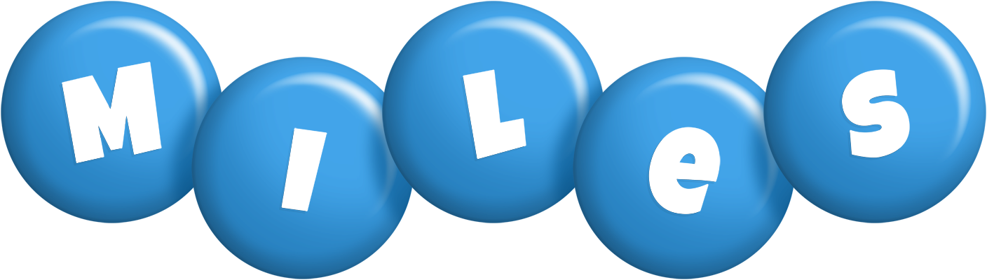 Miles candy-blue logo