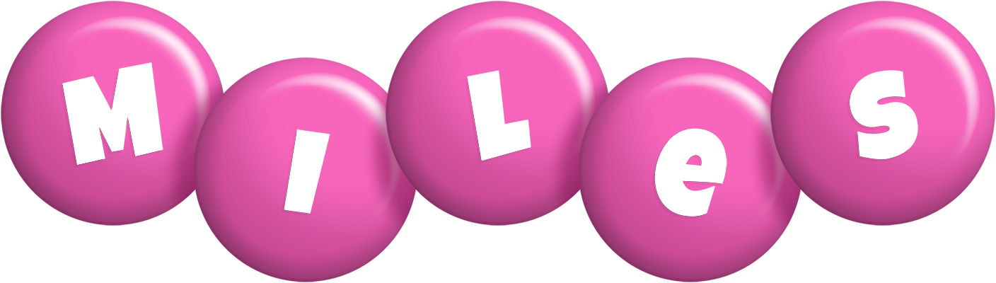 Miles candy-pink logo