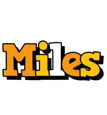 Miles cartoon logo