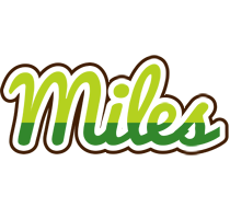 Miles golfing logo