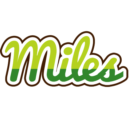 Miles golfing logo