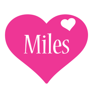 Miles love-heart logo