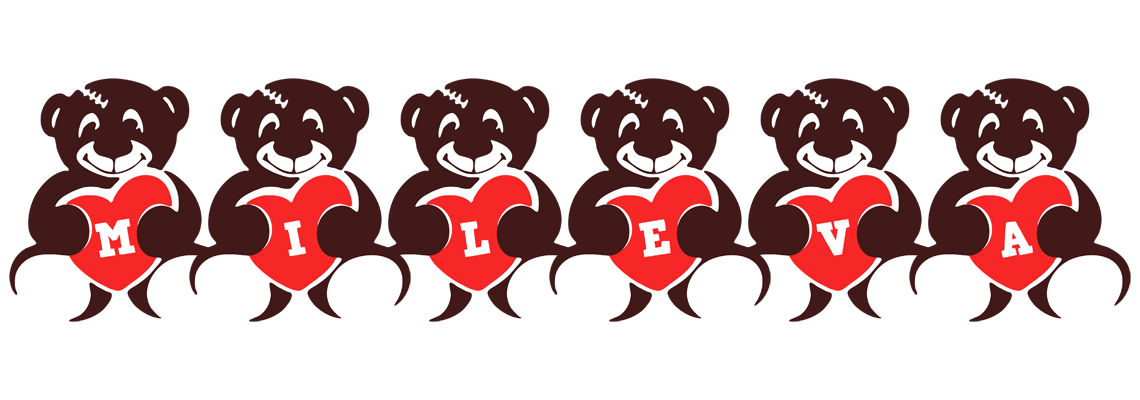 Mileva bear logo